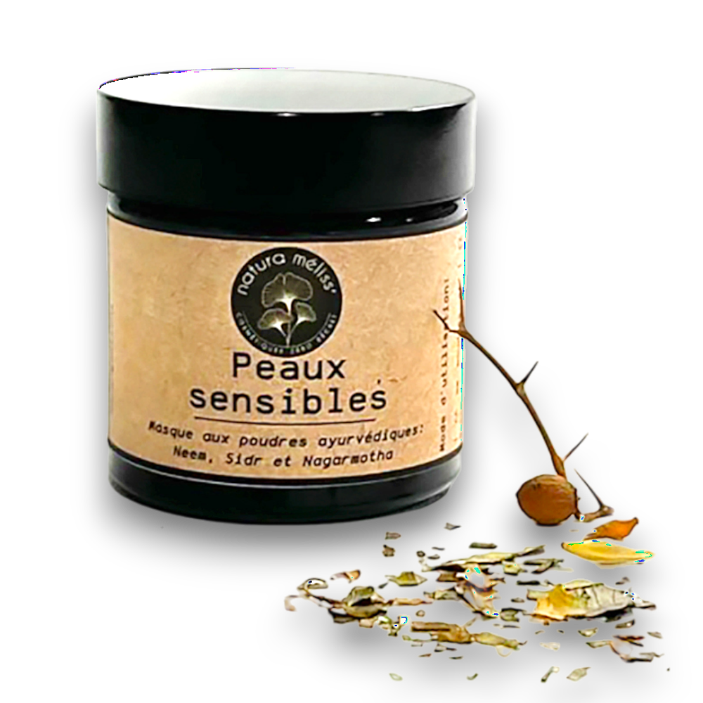 masque peau sensible aux poudres ayurvédiques